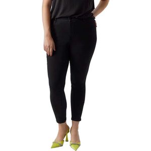 Vero Moda Curve Phia Skinny Fit Soft Vi110 Jeans Met Hoge Taille Zwart Vrouw