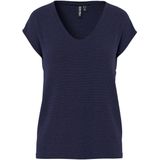 Pieces - Pcbillo Tee Lurex Stripes Jrs Noos Bc - Dames - t-Shirts