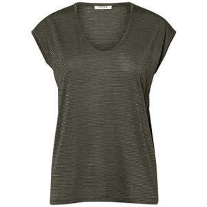 Pieces Pcbillo Tee Lurex Stripes Noos Dames t-Shirt