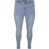 Klassieke Skinny Jeans - Blauw - 73% Katoen - Hoge Taille