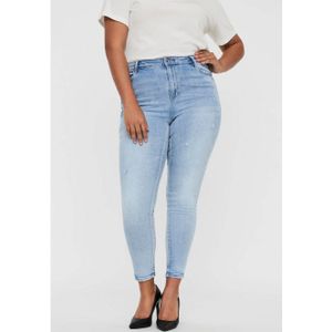 Skinny Jeans - Blauw - Katoenmix - Hoge Taille