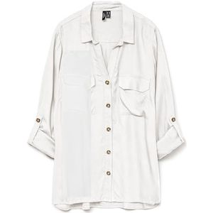 Overhemd - Lange Mouwen - Blauw - 100% Viscose LENZING™ECOVERO™