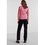 Pieces - Tala Noos BC - Dameshemd - Wikkelvormige Top - V-hals - Korte Mouw