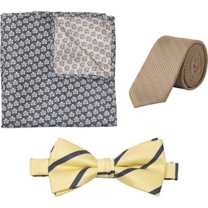 Jack & Jones Jacrilo Summer Cadeauset voor heren, stropdas en vlinderdas, Navy Blauw