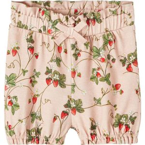 NAME IT BABY Baby Bloomer Broekje NBFJASCHA met All Over Print Lichtroze/Groen/Rood