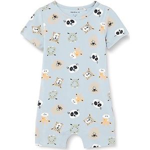 NAME IT Baby-jongens NBMJUST Sunsuit Jumpsuit, Dusty Blue, 56, Dusty Blue., 56 cm