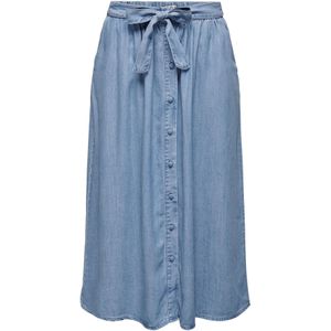 Onllaia - Denim Rok - Light Was - Midi-lengte - High Waist