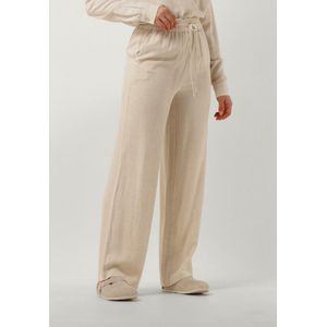 Selected Femme - Broek - Beige - Linnen - Wijde Pijpen