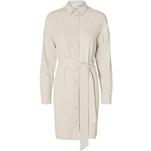 SELECTED FEMME Blousejurk voor dames, linnenmix, zwart (total black), 38