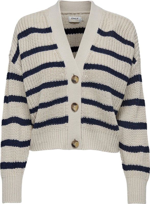 Only - Onlcarolnice Stripe Cardigan Knt Noos - Dames - Cardigans