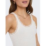 Onlsharai - Tank Top - Zwart - Katoen - U-Hals - Mouwloos - Regular Fit