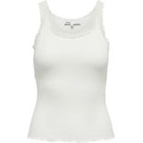 Onlsharai - Tank Top - Zwart - Katoen - U-Hals - Mouwloos - Regular Fit