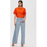 Jeans - Stonewash - Hoge Taille - Biologisch Katoen - Rechte Pasvorm