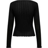 Only T-shirt Onlcarlotta L s Top Jrs 15291987 Black Dames