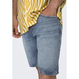 Only & Sons Onsedge Light Blue 6092 Shorts Heren Broek