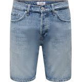 Only & Sons Onsedge Light Blue 6092 Shorts Heren Broek