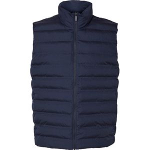 Selected - Heren Jas zomer Barry Quilted Gilet Sky Captain - Blauw