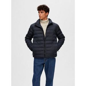 SELECTED HOMME Gewatteerde herenjas, gevoerd, blauw, XXL