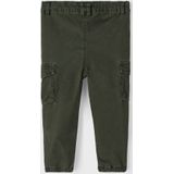 Baggy Broek - Twill - Zwart - Katoen - Elastische Zoom