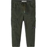 Baggy Broek - Twill - Zwart - Katoen - Elastische Zoom