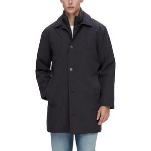 SELETED HOMME Slhalvin Padded Coat Noos Lange jas voor heren, zwart, M
