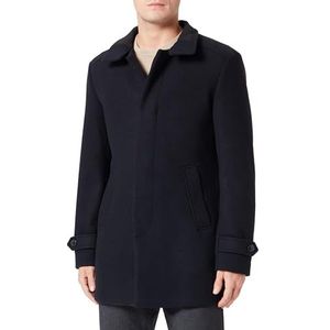 SELETED HOMME Slhreuben Wool Coat Noos korte herenjas, zwart.