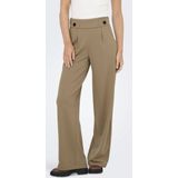 JdY - Jdygeggo New Long Pant - Damesbroek - Sepia-inkt - Wijde Pasvorm