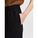 SELECTED FEMME Klassieke damesbroek met wijde pijpen, zwart, 34W / 30L