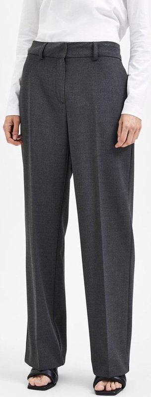 Broek - Regular Fit - Zwart - 49% Gerecycled Polyester, 42% Viscose, 9% Elastaan