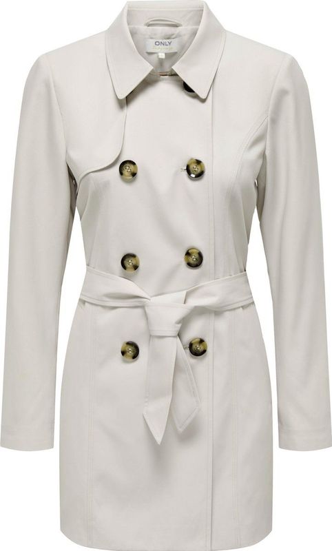 Only - Mantel - Dames - Beige - Polyester