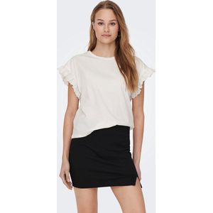 T-shirt - Effen - Jersey - V-hals - Kwartmouw