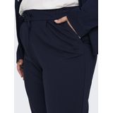 ONLY CARMAKOMA - Broeken - Zwart - Katoen - Koordsluiting