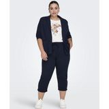 ONLY CARMAKOMA - Broeken - Zwart - Katoen - Koordsluiting