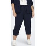 ONLY CARMAKOMA - Broeken - Zwart - Katoen - Koordsluiting