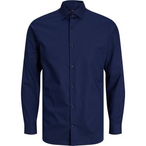 Jack & Jones - Jprblaparker - Hemd - Navy - 100% Katoen