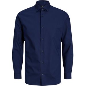 Jack & Jones - Overhemd - Navy - 100% Katoen