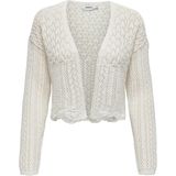 ONLY - Gilets - Ecru - Vest - V-Hals - Regular Fit