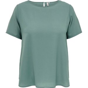 ONLY CARMAKOMA - Top - Regular Fit - Korte Mouwen - Boothals