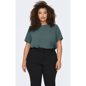 ONLY CARMAKOMA - Top - Regular Fit - Korte Mouwen - Boothals