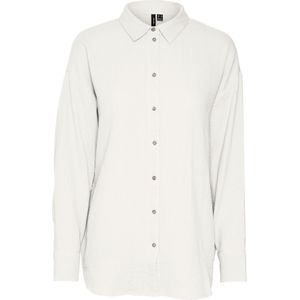VERO MODA Vmnatali Nia Ls Loose Shirt Wvn Ga Noos Vmnatali Nia Ls Los T-shirt Wvn Ga Noos Dames (1 stuk), Sneeuwwitje, XS