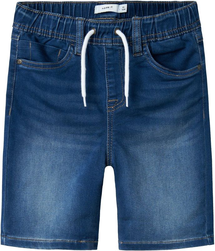 Name It - NKMRYAN JOGGER - Bermuda - Donkerblauw Denim - 70% Katoen 27% Polyester 3% Elastaan