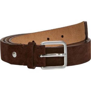 SELECTED HOMME suède riem SLHCAIRO donkerbruin