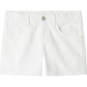 NAME IT NKFROSE REG TWI SHORTS 8212-TP NOOS Meisjes Broek - Bright White