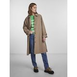 PIECES - PCBELLEN - Trenchcoat - Dames - Hoge Hals - Polyester