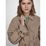 PIECES - PCBELLEN - Trenchcoat - Dames - Hoge Hals - Polyester
