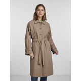 PIECES - PCBELLEN - Trenchcoat - Dames - Hoge Hals - Polyester