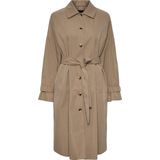 PIECES - PCBELLEN - Trenchcoat - Dames - Hoge Hals - Polyester