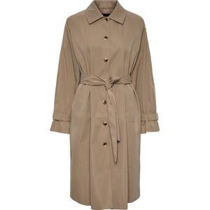 PIECES - PCBELLEN - Trenchcoat - Dames - Hoge Hals - Polyester