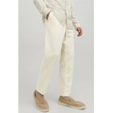 Jack & Jones - Casual Broek - Lichtbeige - Katoen/Linnen/Elastan