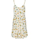 Pieces - Model 'NYA' - Mini-jurk - Getailleerd - V-hals - Tailleband met knopen